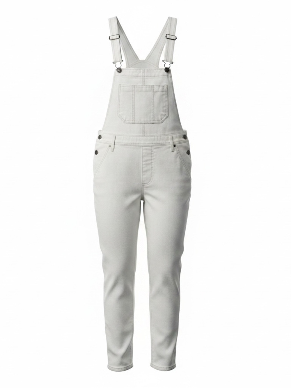 Pilcro White Denim Distressed Overall Size 26